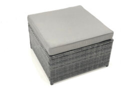 Fimous Garden Outdoor Rattan Furniture Set With Sofa Coffee Table Big Footstool Dark Grey Mixed - thumbnail 5