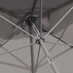 Rinse Bathrooms Outdoor Patio Garden Parasol 3X2M Sun Shade Umbrella Canopy W/crank Tilt Uv Protection Grey - thumbnail 7