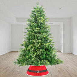 Shatchi 26.8Inch Christmas Tree Skirt Foldable Santa Tree Stand Base Cover For Tree Decorations - thumbnail 3