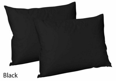 CHILIMILII Polycotton Pair Of Pillowcases Plain Dyed Housewife Pillow Covers 50X75 Cm