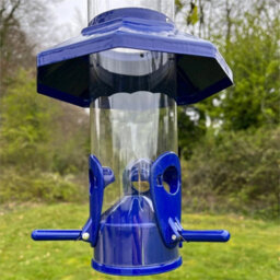 Set Of 2 Squirrel Proof Hanging Bird Seed Feeder With Flexible Perch & Baffles - thumbnail 3