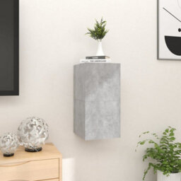 Berkfield Wall Mounted Tv Cabinets 2 Pcs Concrete Grey 30.5X30X30 Cm - thumbnail 3