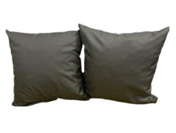 Crescent Waterproof 45X45Cm Grey Garden Cushion, Shredded Foam Filled Outdoor Garden Throw Pillow Pack Of 2 - thumbnail 2