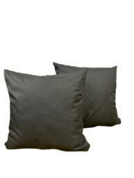 Crescent Waterproof 45X45Cm Grey Garden Cushion, Shredded Foam Filled Outdoor Garden Throw Pillow Pack Of 2 - thumbnail 1