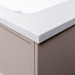 Plum&clay Jenner Light Pink Wall Hung Vanity Unit & Basin Set (W)500mm (H)500mm - thumbnail 2