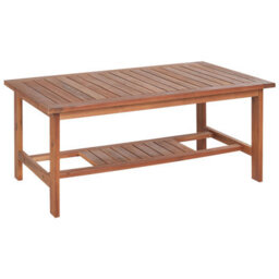 Beliani Garden Lounge Set With Table 4 Seater Altidona Acacia Wood Off-White - thumbnail 9