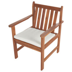Beliani Garden Lounge Set With Table 4 Seater Altidona Acacia Wood Off-White - thumbnail 8