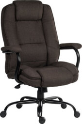 Teknik Goliath Duo Heavy Duty Executive Chair Bark Brown Fabric Rated To 27 Stone
