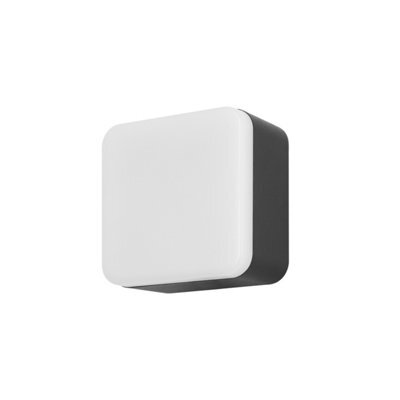 Luminosa Lighting Luminosa Tilt Led Outdoor Flush Wall Lamp Urban Grey, Opal, Neutral-White 4000K, Ip44 - image 1