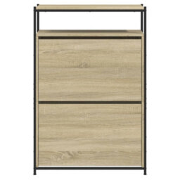 Walplus Shoe Cabinet Sonoma Oak 75X34X112 Cm Engineered Wood - thumbnail 5