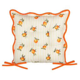 furn. Furn Fruits Oranges Striped Indoor Outdoor Seat Pads - thumbnail 4