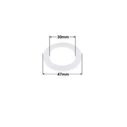 Neel Blue 30mm Plastic Washer For Eyelets, Self-Backing Rings For Eyelets, Tarpaulin, Curtain & Drapes, 10Pcs - thumbnail 2