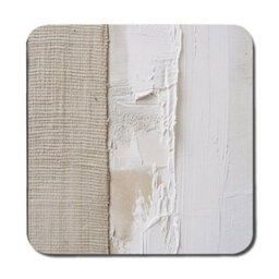Benjamin Tate Design Designer Artwork Placemats And Coasters Set With Wood Backing Limited Edition 12 Pieces Neutral Tones - thumbnail 3