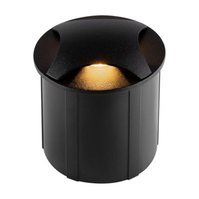 Luminosa Lighting Luminosa Outdoor Biscotti Integrated Led Black Recessed Downlight Ip65
