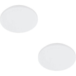 Loops 2 Pack Sleek Modern White Led Ceiling Light Fixture For Indoor Bathroom Spaces - thumbnail 1