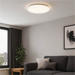 Loops 2 Pack Sleek Modern White Led Ceiling Light Fixture For Indoor Bathroom Spaces - thumbnail 3