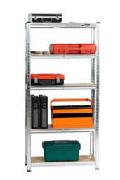 Rhino Racking 150 X 75 X 30Cm - Galvanised - 5 Tier Boltless Heavy Duty Garage Shelving Unit - 1000Kg Load Weight - thumbnail 4