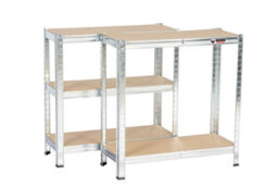 Rhino Racking 150 X 75 X 30Cm - Galvanised - 5 Tier Boltless Heavy Duty Garage Shelving Unit - 1000Kg Load Weight - thumbnail 6