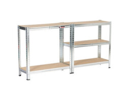 Rhino Racking 150 X 75 X 30Cm - Galvanised - 5 Tier Boltless Heavy Duty Garage Shelving Unit - 1000Kg Load Weight - thumbnail 7