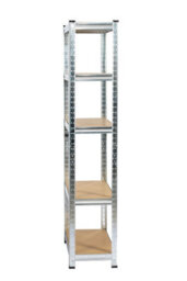 Rhino Racking 150 X 75 X 30Cm - Galvanised - 5 Tier Boltless Heavy Duty Garage Shelving Unit - 1000Kg Load Weight - thumbnail 2