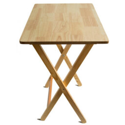 Lassic Home Vida Folding Natural Wooden Tv Dinner Laptop Snack Table - thumbnail 6