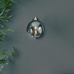 Luminosa Lighting Luminosa Caspa Glass Wall Lamp, Bright Nickel Plate, Mirrored Glass - thumbnail 5