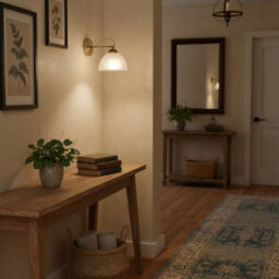 Luminosa Lighting Luminosa Moreti Wall Lamp Antique Brass With White Glass Shade - thumbnail 3