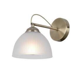 Luminosa Lighting Luminosa Moreti Wall Lamp Antique Brass With White Glass Shade - thumbnail 2