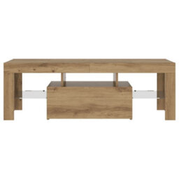 Berkfield Modern Tv Cabinet With Led Lights Artisan Oak 120X36.5X40 Cm Engineered Wood - thumbnail 6