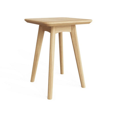Natural Oak Solid Ash Wood Square Wine Table Traditional Furniture - image 1