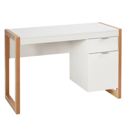 Computer Desk Wooden Laptop Table Workstation W/ Storage Cabinet &drawers Modern - image 1