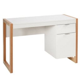 Computer Desk Wooden Laptop Table Workstation W/ Storage Cabinet &drawers Modern - thumbnail 4