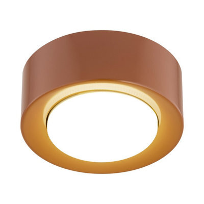 Luminosa Lighting Luminosa Elora Surface Mounted Downlight Terracotta Gx53 - image 1