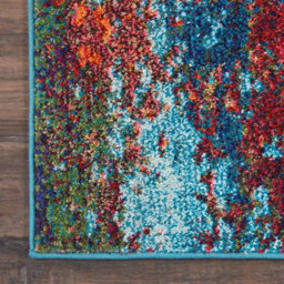 Abstract Rug, 6mm Thick Stain-Resistant Graphics Rug, Modern Rug For Bedroom, Living Room, & Dining Room-160Cm (Circle) - thumbnail 8