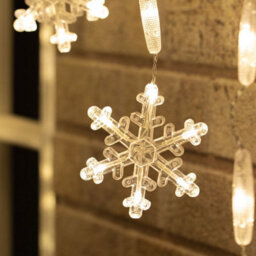 The Christmas Workshop 71619 Mains Operated Snowflake Curtain Lights - thumbnail 6