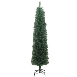 Walplus Slim Artificial Christmas Tree With Stand Green 180 Cm Pvc - thumbnail 3
