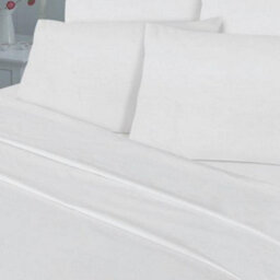 Homespace Direct Ltd Homespace Direct 180 Thread Count Duvet Cover Set Bedding White Single - thumbnail 3