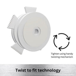 Caecus Blinds Make Your Own Roller Blind Kit 28mm Tube No Drill Fitting 090Cm - thumbnail 2