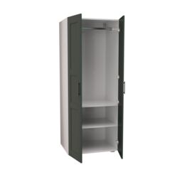 Atomia Classic Matt Heritage Green Tall Double Wardrobe (H)1875mm (W)750mm (D)580mm - thumbnail 4