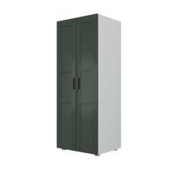 Atomia Classic Matt Heritage Green Tall Double Wardrobe (H)1875mm (W)750mm (D)580mm - thumbnail 2