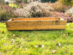 Ruddings Wood Long Wooden Planter Garden Flower Trough Boxes (W)120Cm (H)24Cm (D)26Cm - thumbnail 2