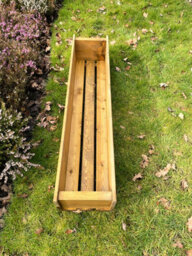 Ruddings Wood Long Wooden Planter Garden Flower Trough Boxes (W)120Cm (H)24Cm (D)26Cm - thumbnail 3