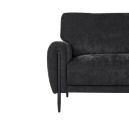 Beliani Sofa 3 Seater Skaro Chenille Black - thumbnail 6