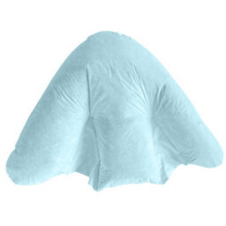 Lancashire Textiles Orthopaedic Batwing Pillow With Light Blue Pillowcase Hollowfibre Filled For Neck & Back Support - thumbnail 1