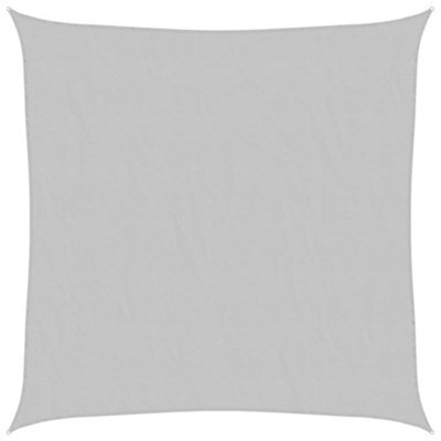 Berkfield Durable Sun Shade Sail Light Grey 2.5X2.5 M 100% Polyester Oxford