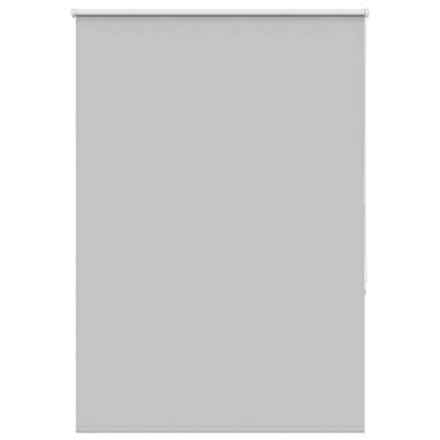 Berkfield Roller Blind Blackout Light Grey 90X150 Cm Fabric Width 85.7 Cm Polyester - image 1