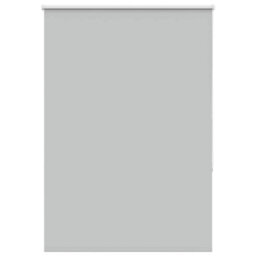 Berkfield Roller Blind Blackout Light Grey 90X150 Cm Fabric Width 85.7 Cm Polyester