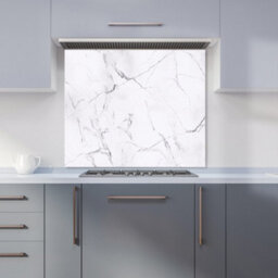 Warren Reed Designer White Marble Effect Kitchen Splashback - thumbnail 1