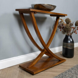 Elm Home And Products Elm Home And Garden Mango Wood Console Table - 100% Mango Wood - No Veneer - thumbnail 3