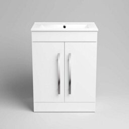 iBathUK Avon 2 Door Floorstanding Vanity Unit With Basin - 615mm X 815mm - 1 Tap Hole - thumbnail 9